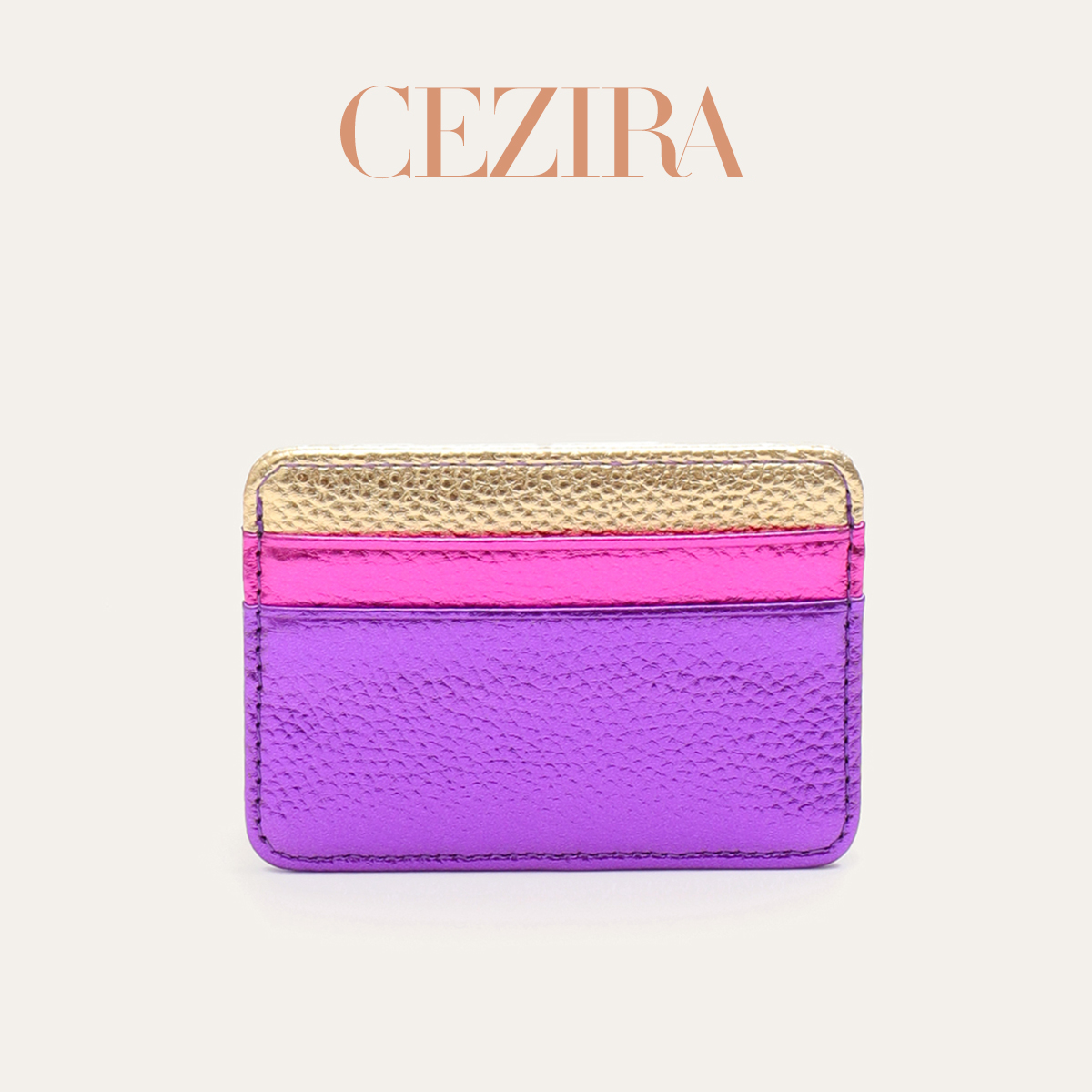 Luxury Bags Vegan - Portafoglio Corto Sottile RFID di Lusso
