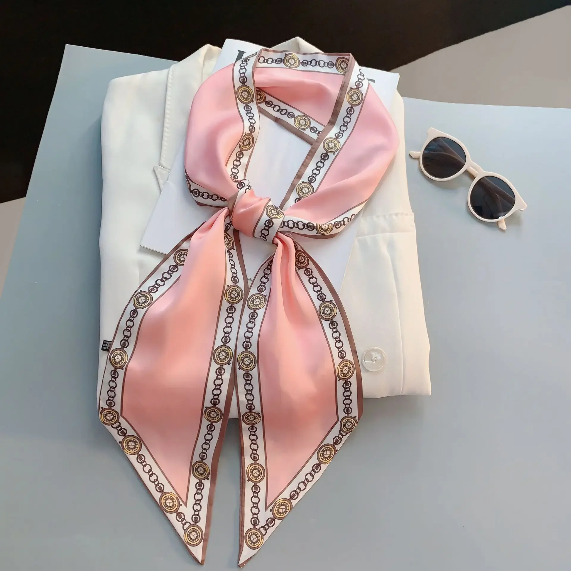 Sciarpa Skinny Stampata di Des - Luxury Bags Online recensione e prezzo