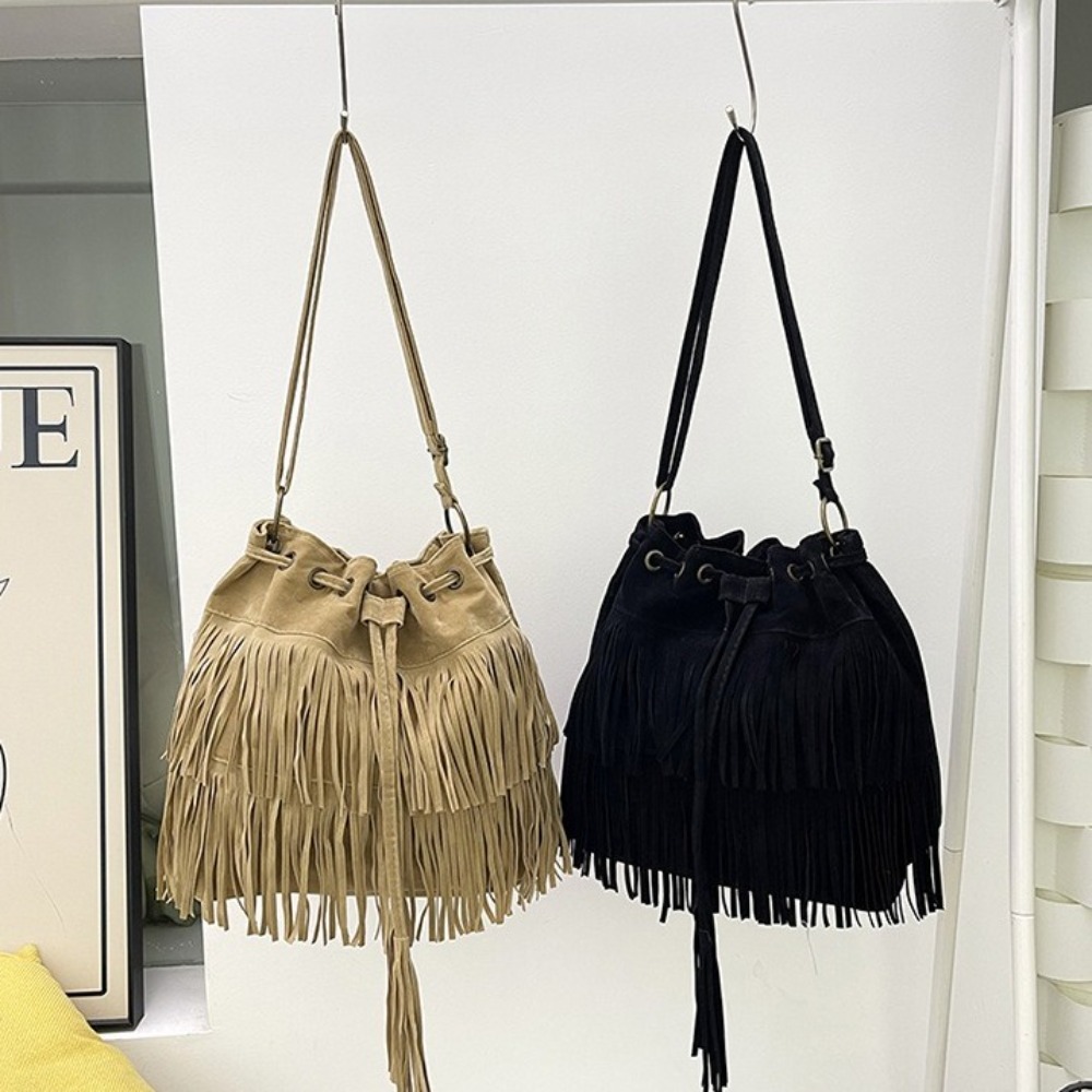 Borsa a tracolla coreana con n - Bucket Bag Suede recensione e prezzo