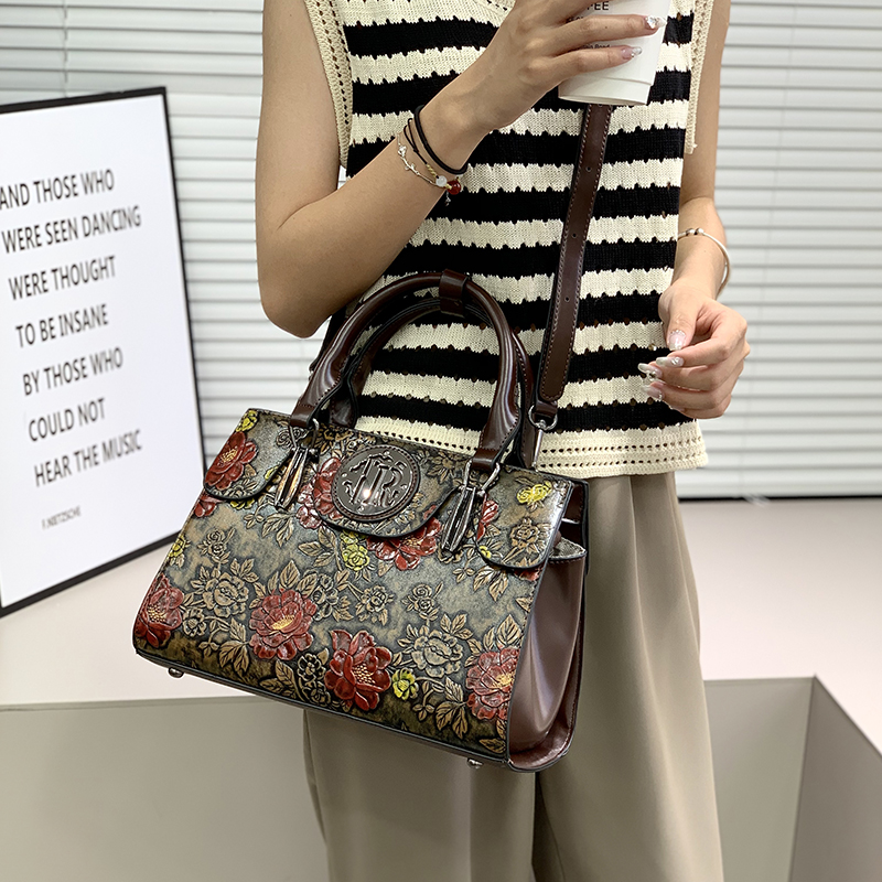 Borsa Tote Vintage con Motivi  - Luxury Bags Vegan recensione e prezzo